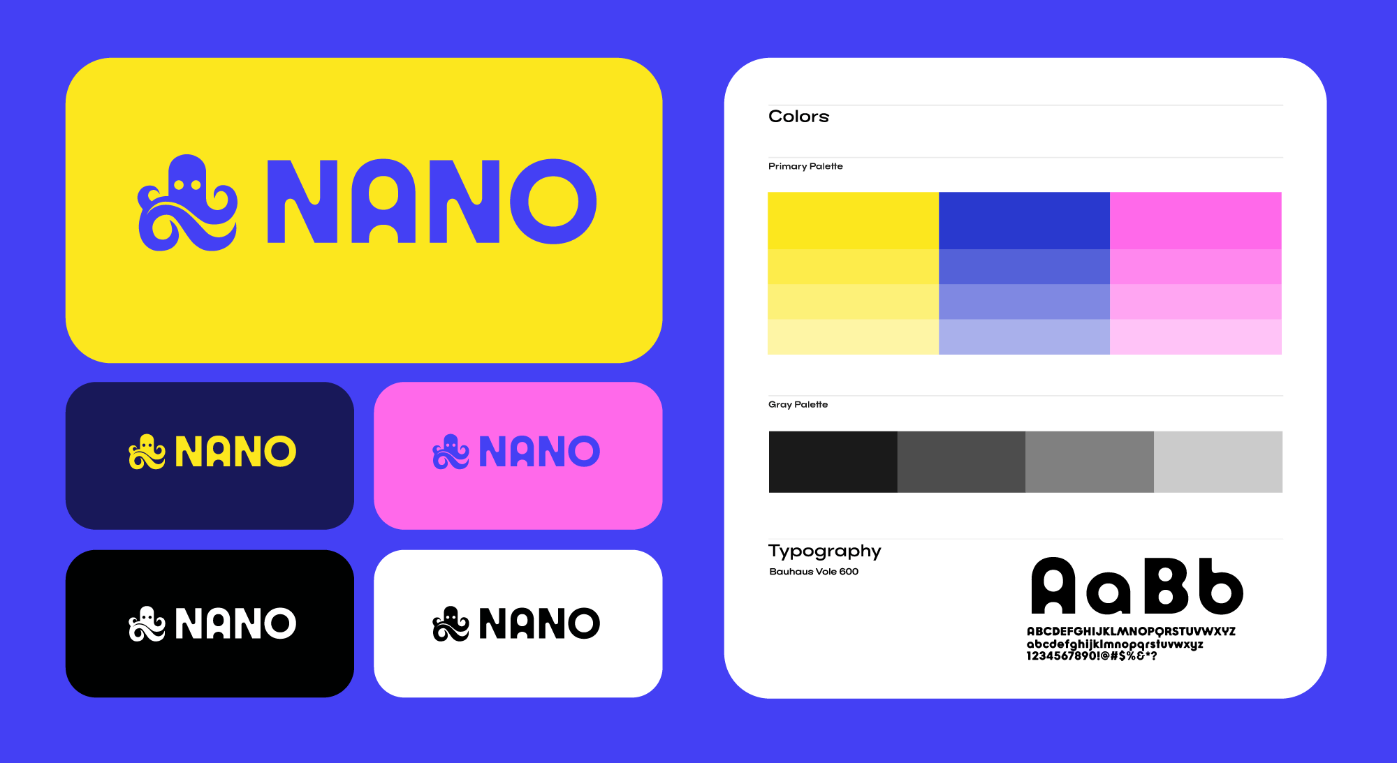 logo and brand kit example for tech brand